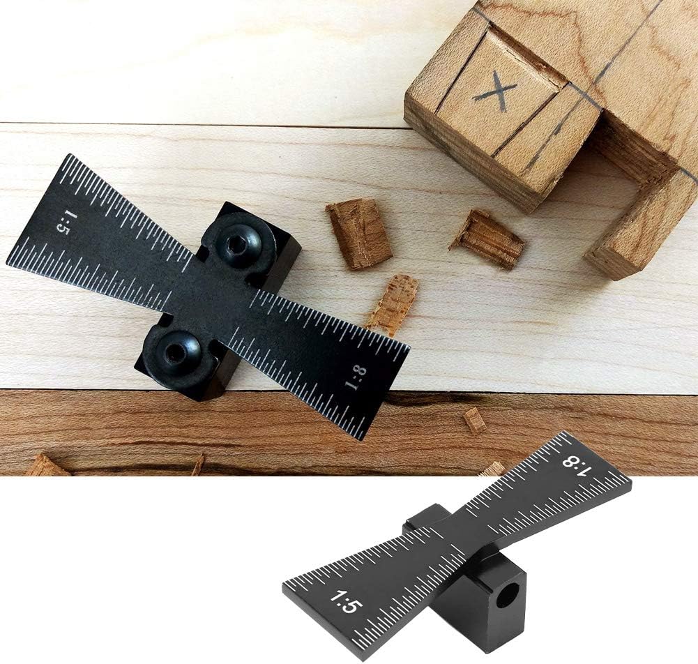 Dovetail Marking Jig 1:5/1:8 Dovetail Marker Accurate Dovetail Marking Jig Wood Joints Marking Jig Dovetail Guide Tool with Clear Scale