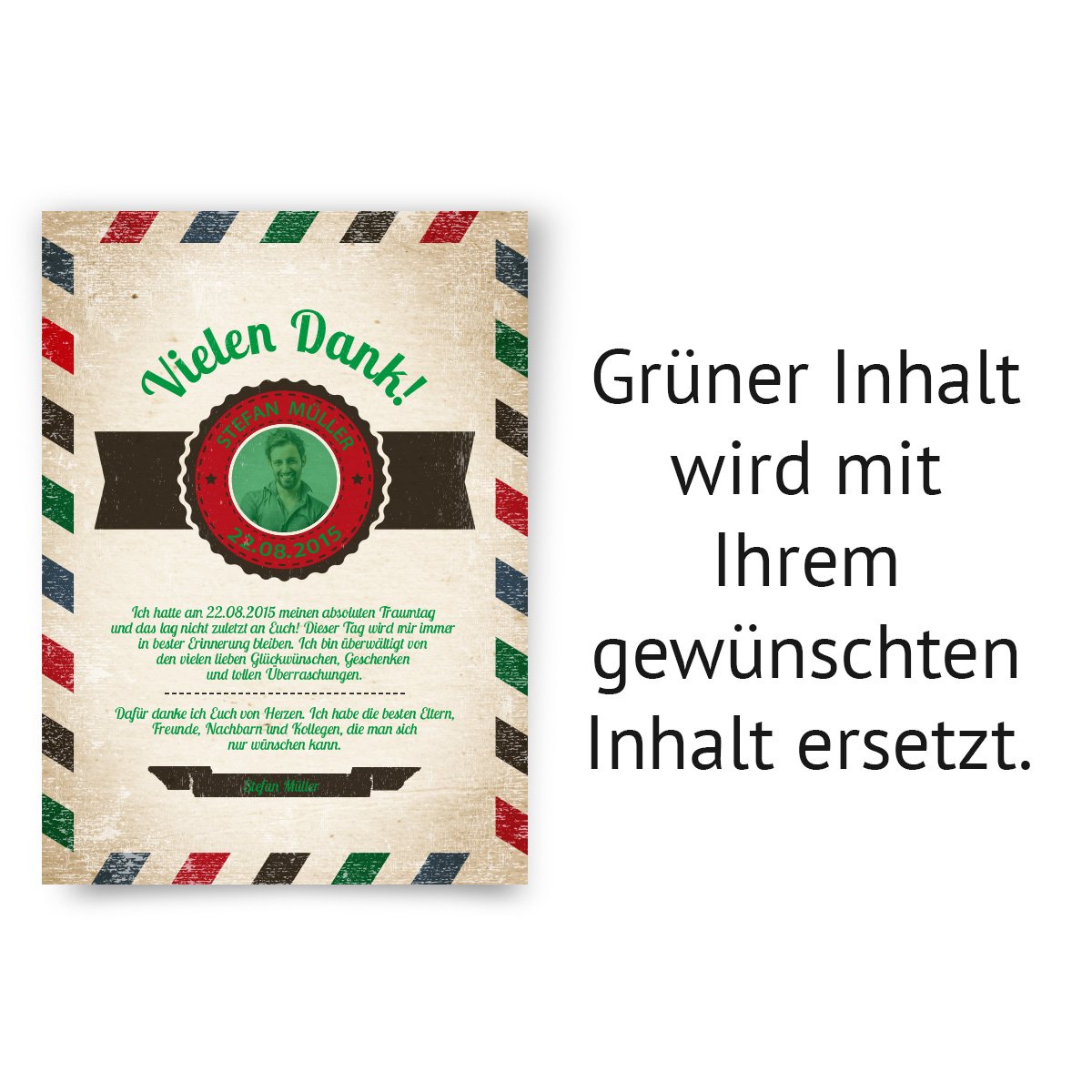 Danksagungskarten (30 Stück) Vintage Danksagung Danke Karte Retro 50er 60er 70er Alt