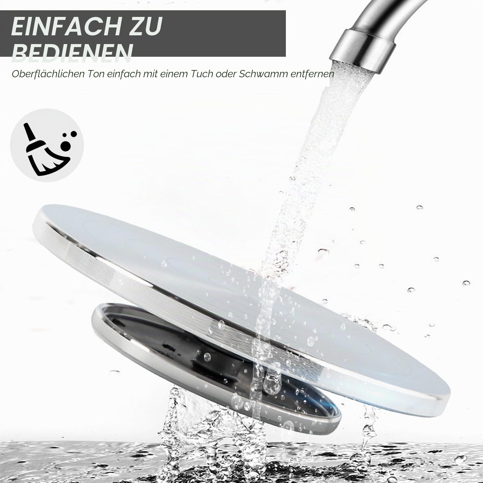 Töpferscheibe, 25cm Aluminium Drehscheibe Craft Clay Drehteller, 360° Rotating & Non-Slip, Doppelseitiges Töpferrad, DIY Tonwerkzeuge Doppelseitige Kuchenkeramik-Drehscheibe für Keramik Ton Skulptur