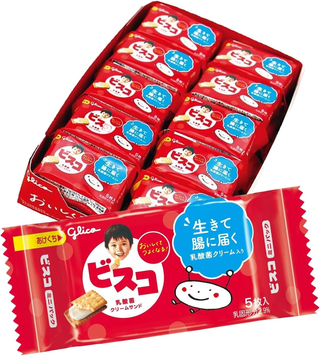 ビスコ ミニパック 5枚×20個 江崎グリコ クッキー ビスケット お菓子 おかし クリームサンド