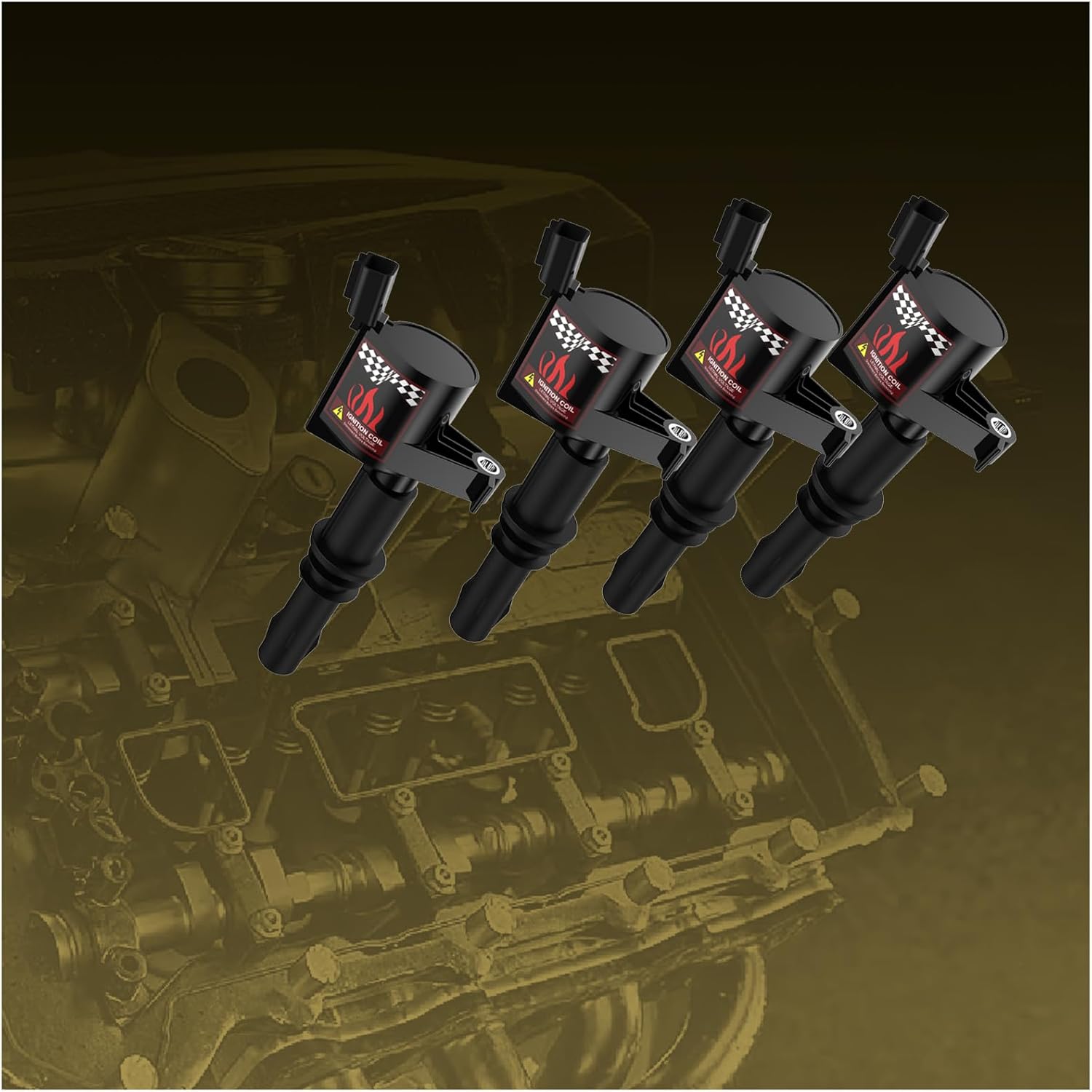 Set of 8 DG511 Ignition Coils, Compatible with Ford 4.6L 5.4L V8 & Mercury, 2004-2008 F-150 F-250 Expedition Explorer Mustang Navigator Mark LT Mountaineer, Replaces OEM 5C1584 C1659