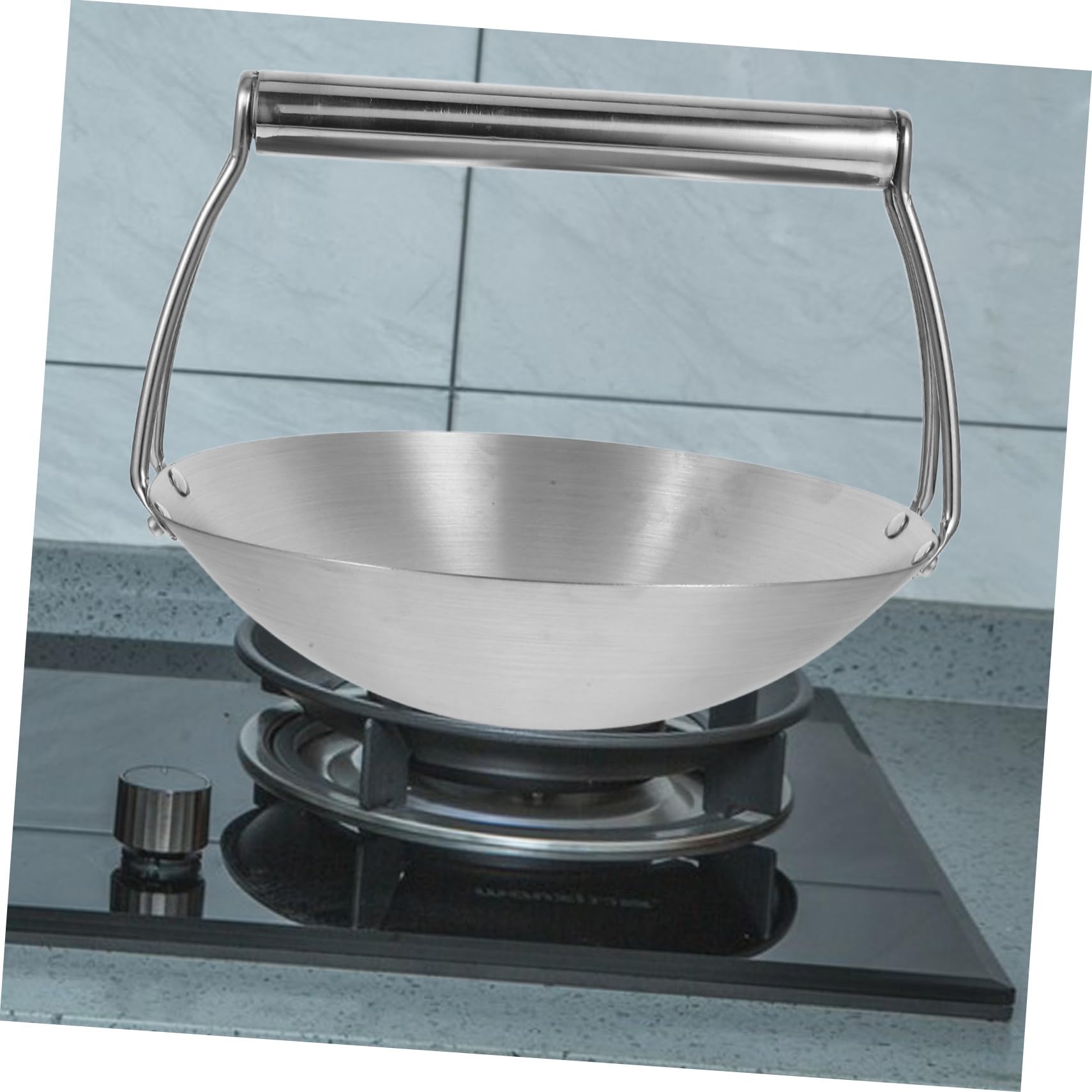 Cucharón de Acero Inoxidable para Tofu y Agua, Olla con Asa de Gran Capacidad