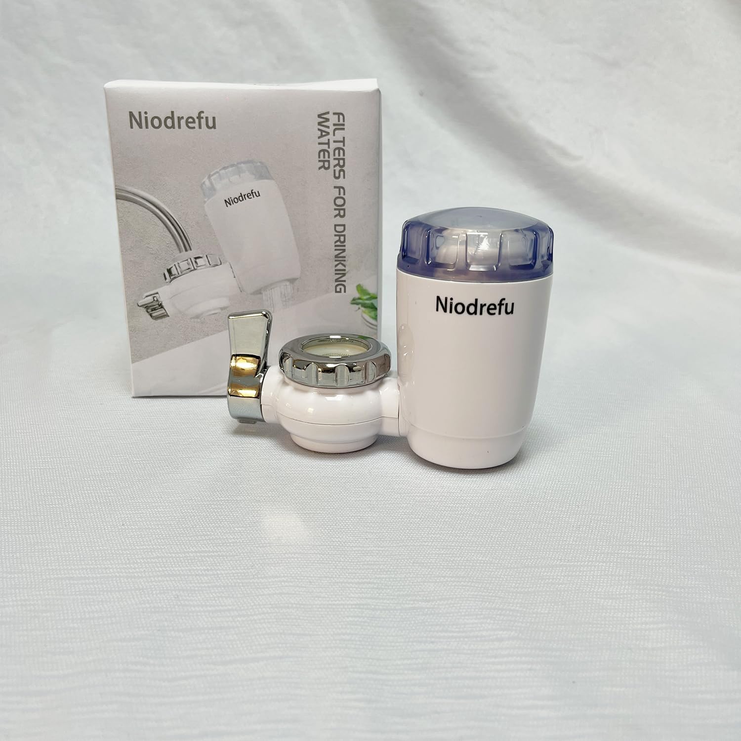 Niodrefu Filters for Drinking Water, Faucet Water Filter for Sink, Faucet Mount Water Filtration System for Tap Water
