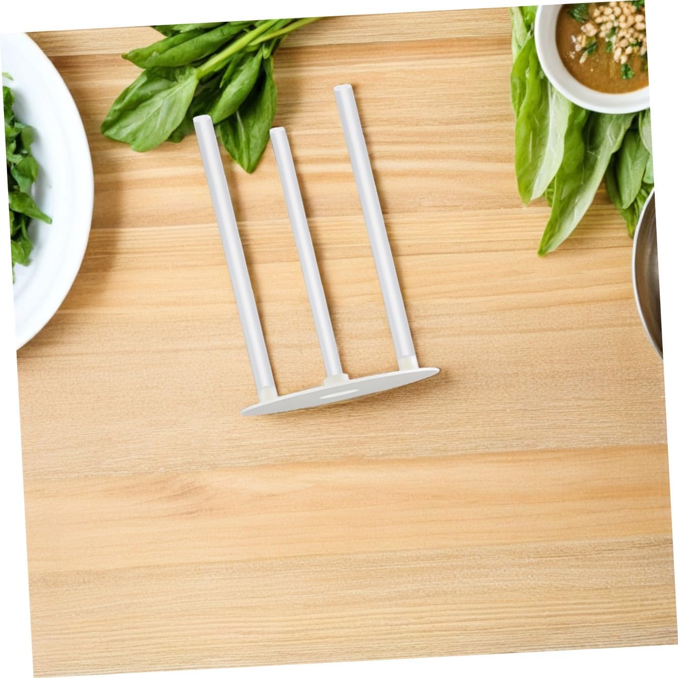 ULTECHNOVO 8sets Plastic Cake Separators with Straws Food Grade Stand Support for Wedding Birthday Odor Tiered Tray Construction Kit
