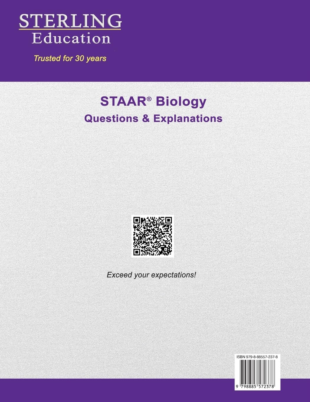 STAAR Biology EOC Questions & Explanations: Texas STAAR Biology End-of-Course Assessment Preparation