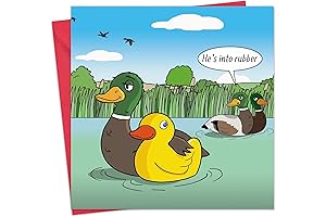 Twizler Funny Card with Rubber Duck