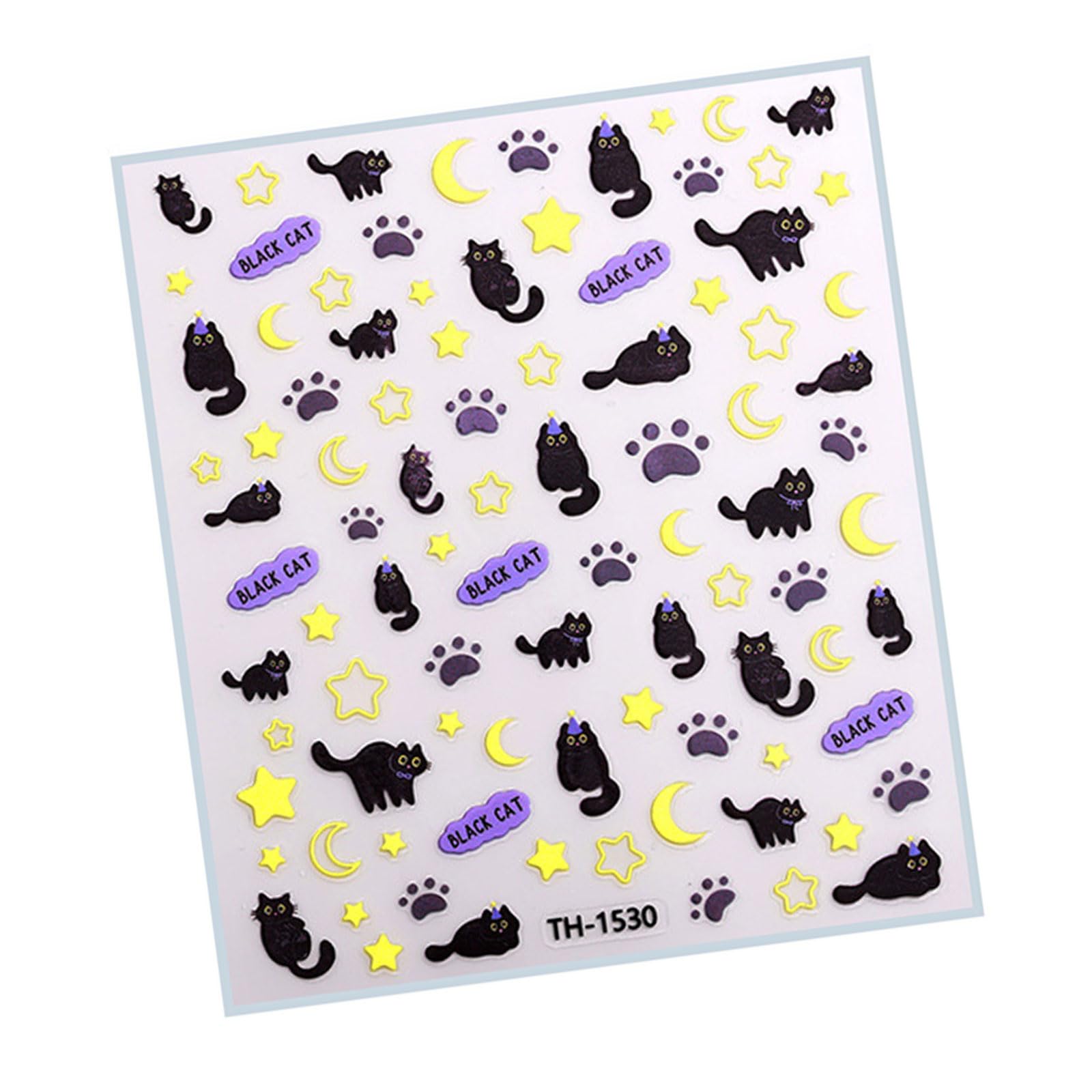 Bowknot Nails Stickers for Nails Art, 3D Cats Paws Art Stickers for Designs, Decals Decorations Decorations Supplies