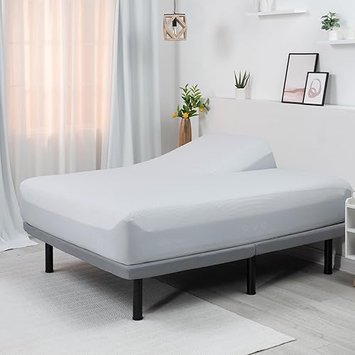 Miniatura 7 de Bedgear Protector de colchón Dri-Tec de cabeza dividida, impermeable, transpirable, lavable, compatible con base ajustable, almohadilla ajustable de