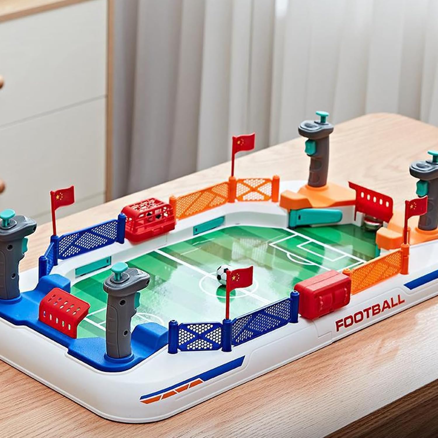 Soccer Board Game Interactive Soccer Toys Portable Mini Foosball Table for Indoor Home Party Boys Girls 3+