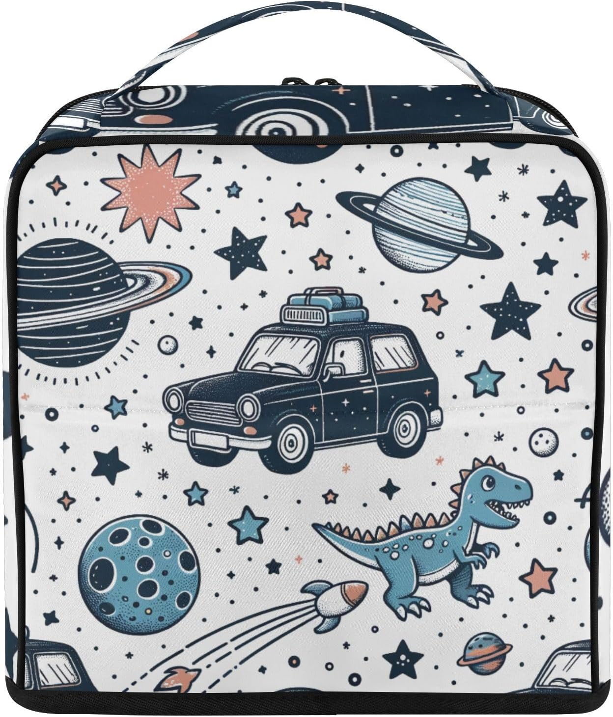 Cute Planets Dino Standing Makeup Bag image 2