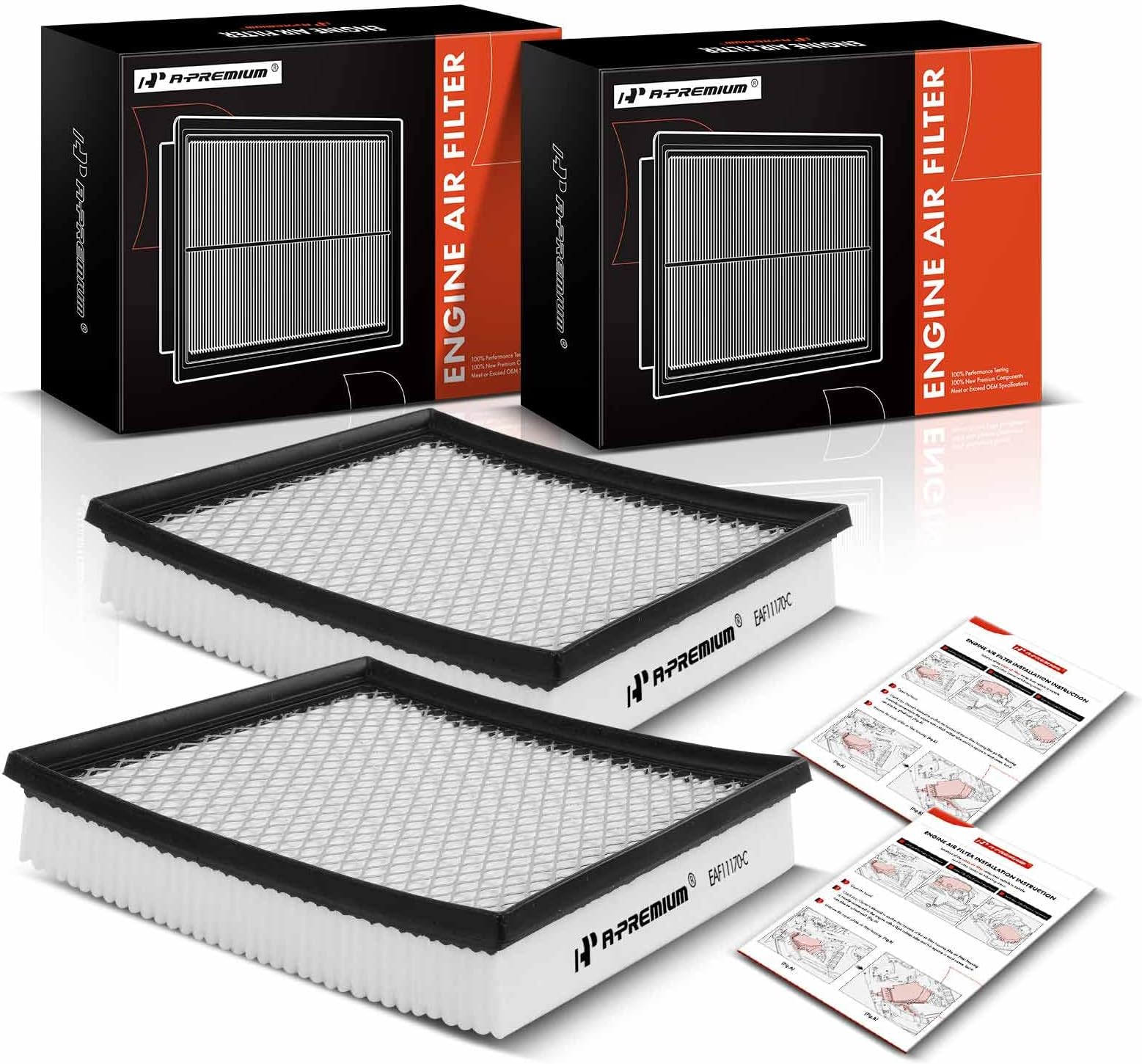 APremium Engine Air Filter Compatible with Chrysler 300 & Dodge Challenger, Charger