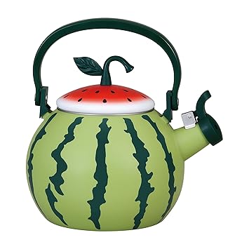 UPware 1.6 Quart Enamel-on-Steel Whistling Tea Kettle (Watermelon)