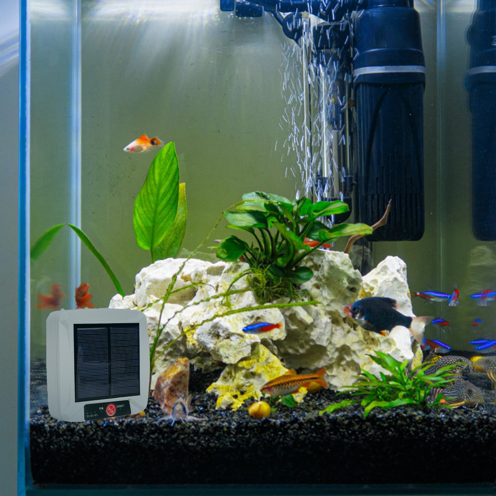 Bomba de aire para peces, bomba difusora de acuario, aireador de acuario