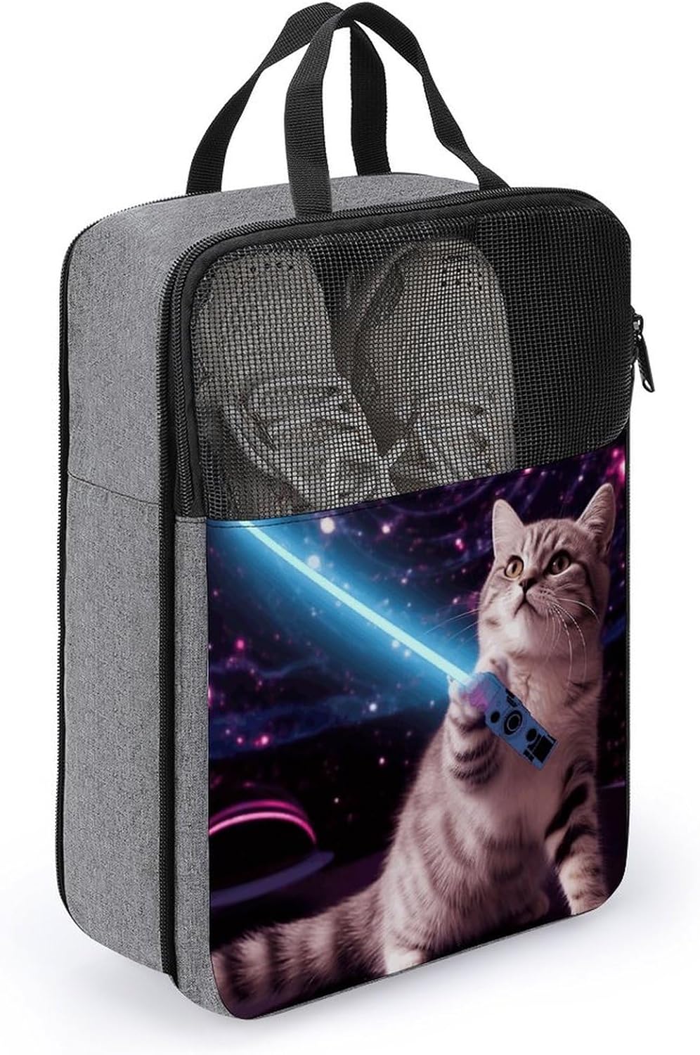 Shoe Bag, Funny Laser Cat Printed Shoe Bag,storage Hanging Shoe Bag,bath Towel Storage Bag