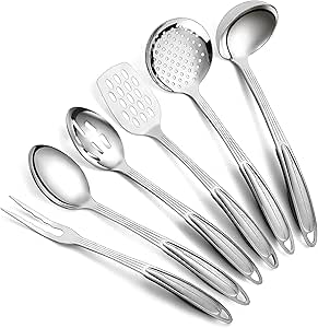 Küchenutensilien-Set Aus Edelstahl Mit Keramikgriff – 4–6 Teile, Goldbeschichtet