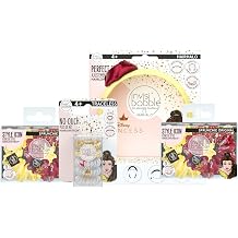 invisibobble Disney Princess Belle 10-PIece Gift Set - Spiral Hair Tie, HairHalo Headband, Sprunchie Hair Accessories for Girls