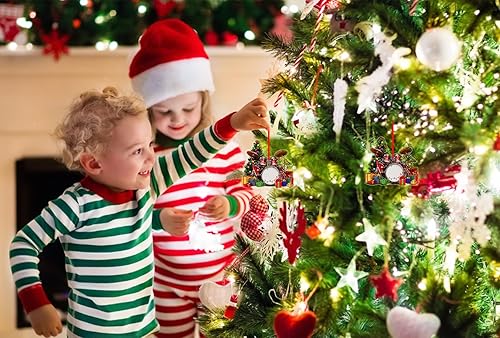 Miniatura 3 de FLYAB Tambores Adornos de Navidad, adornos para árbol de Navidad, instrumentos musicales, adornos musicales para hombres, amantes de los tambores de