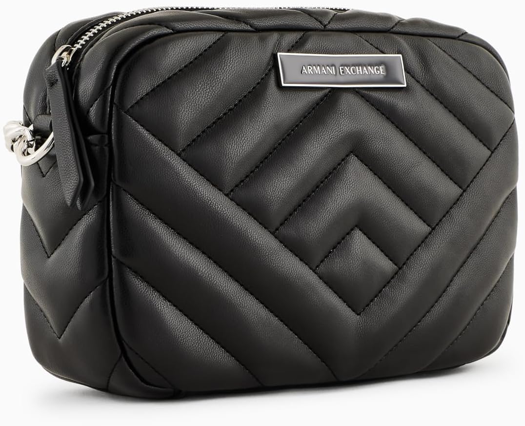 Armani Exchange Women's Victoria Camera Case Bag, Black, One size - Image 5