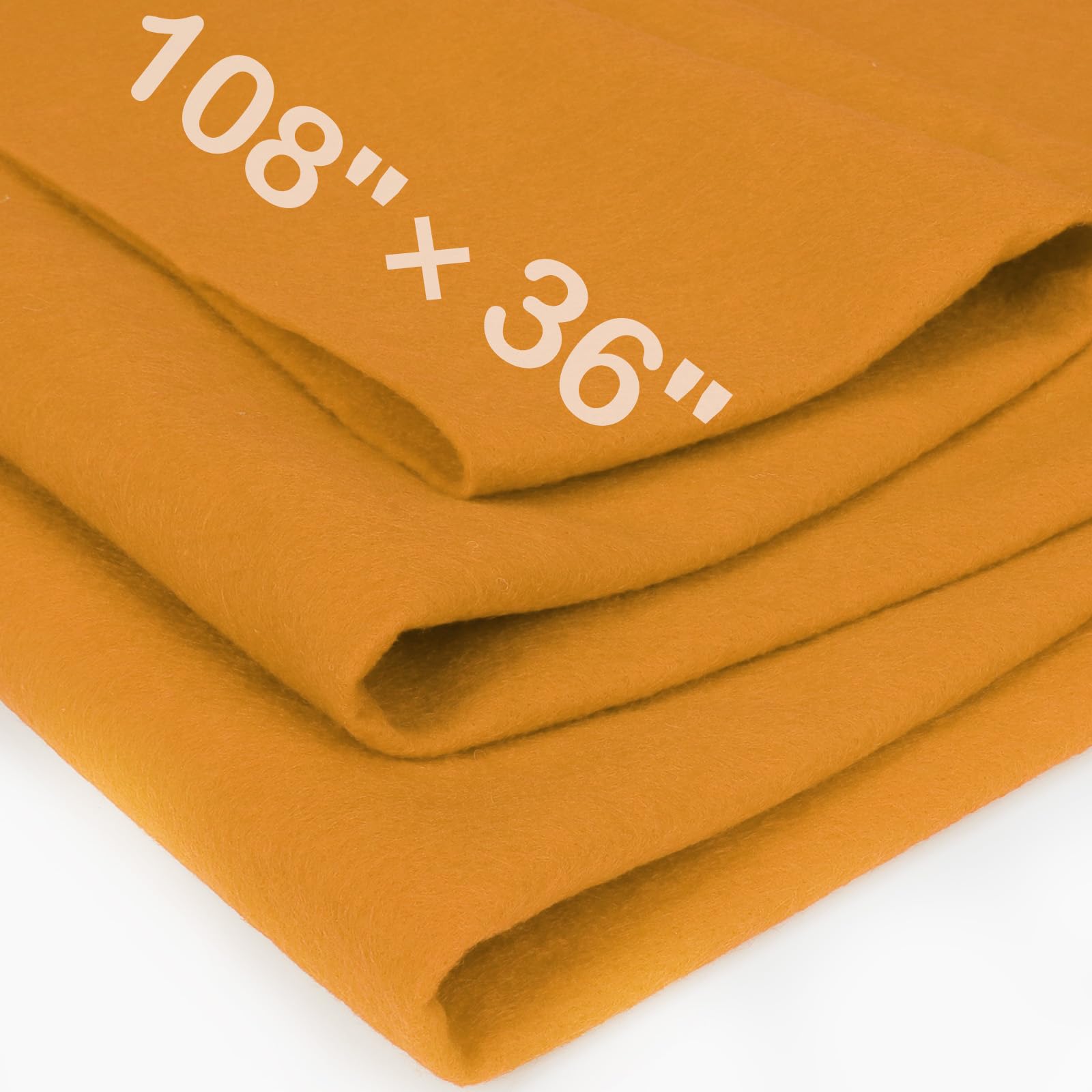 XSEINO Moss Green Large Felt Fabric 108" X 36 "(3 Square Yards), 1.4 mm Thick Soft Felt Fabric Sheet for Crafts, Green Series Colors Soft Nonwoven Fabric, Fit for Decoration, Sewing, DIY Crafts — view 18