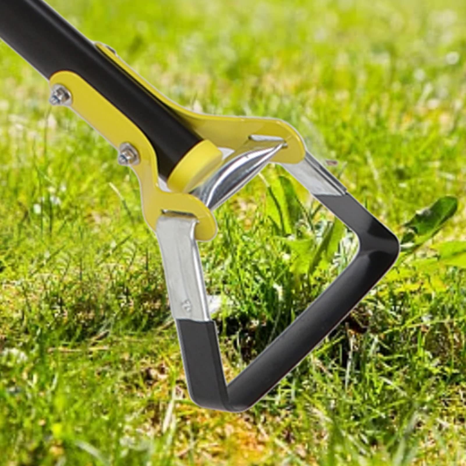 Garden Hula motyka regulowana długa rączka pętla strzemię motyka motyka ze stali nierdzewnej do pielenia w ogrodzie (6 Sekcja)