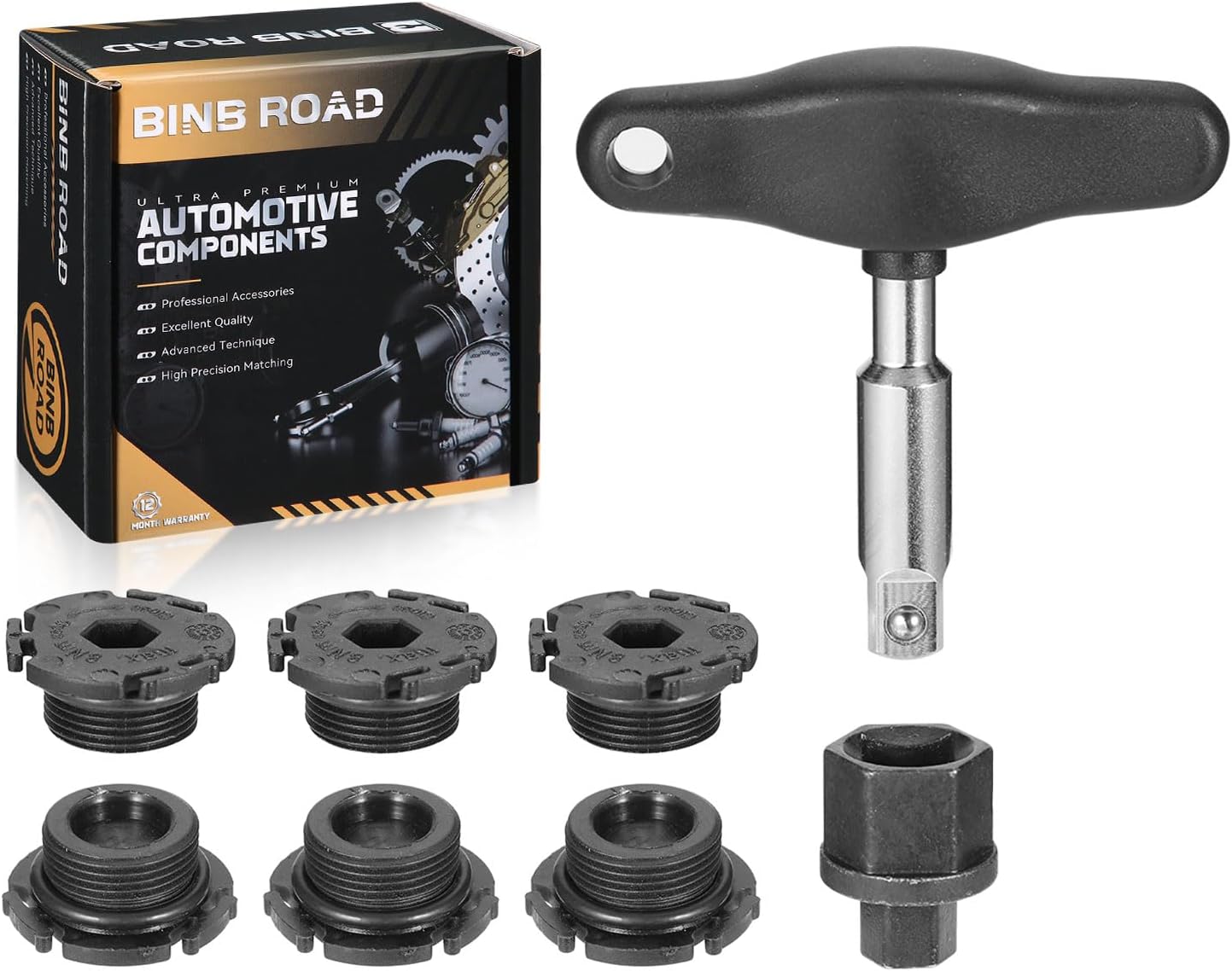 1 Set Engine Oil Pan Drain Plug with Install Tool Compatible with BMW 228i 328i 320i 428i 528i X1 X3 Z4 (Replaces 11137605018)