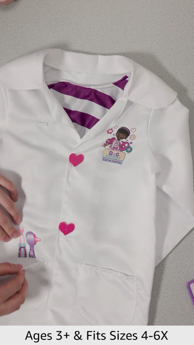 Amazon.com: Doc McStuffins Doctor's Dress Up Set and Accessories, 4-pieces, Imaginative and Pretend Play, Kids Toys for Ages 3 Up by Just Play : Toys & Games Amazon.com: Doc McStuffins Doctor's Dress Up Set and Accessories, 4-pieces, Imaginative and Pretend Play, Kids Toys for Ages 3 Up by Just Play : Toys & Games
