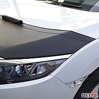 Vista 3 de OMAC Máscara de Capó para Coche Honda Civic 2006-2011 Negra 1 Pza