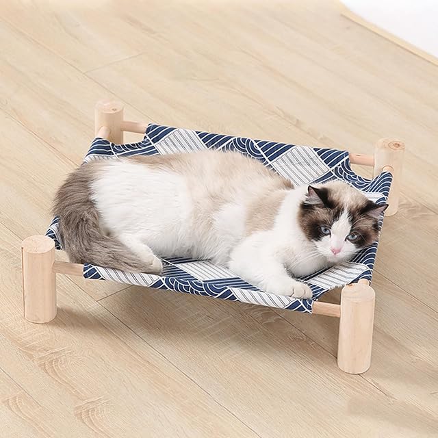 Foto 3 de 8 de jojobasec Cama de repuesto para gatos de tela para hamaca elevada para perros, cama para gatitos pequeños