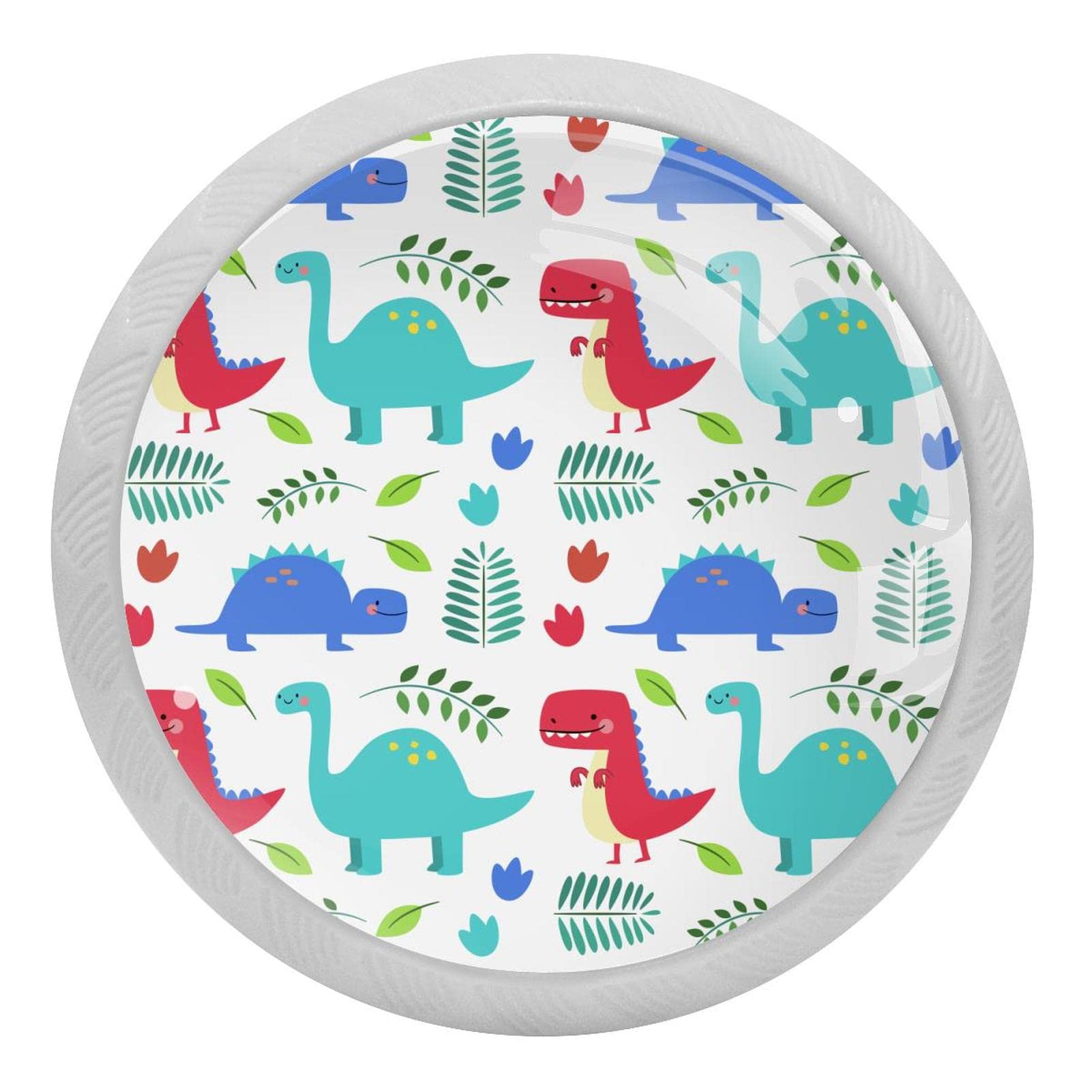 Boutons fluorescents dinosaure phosphorescents et résistants pour tiroir et armoire
