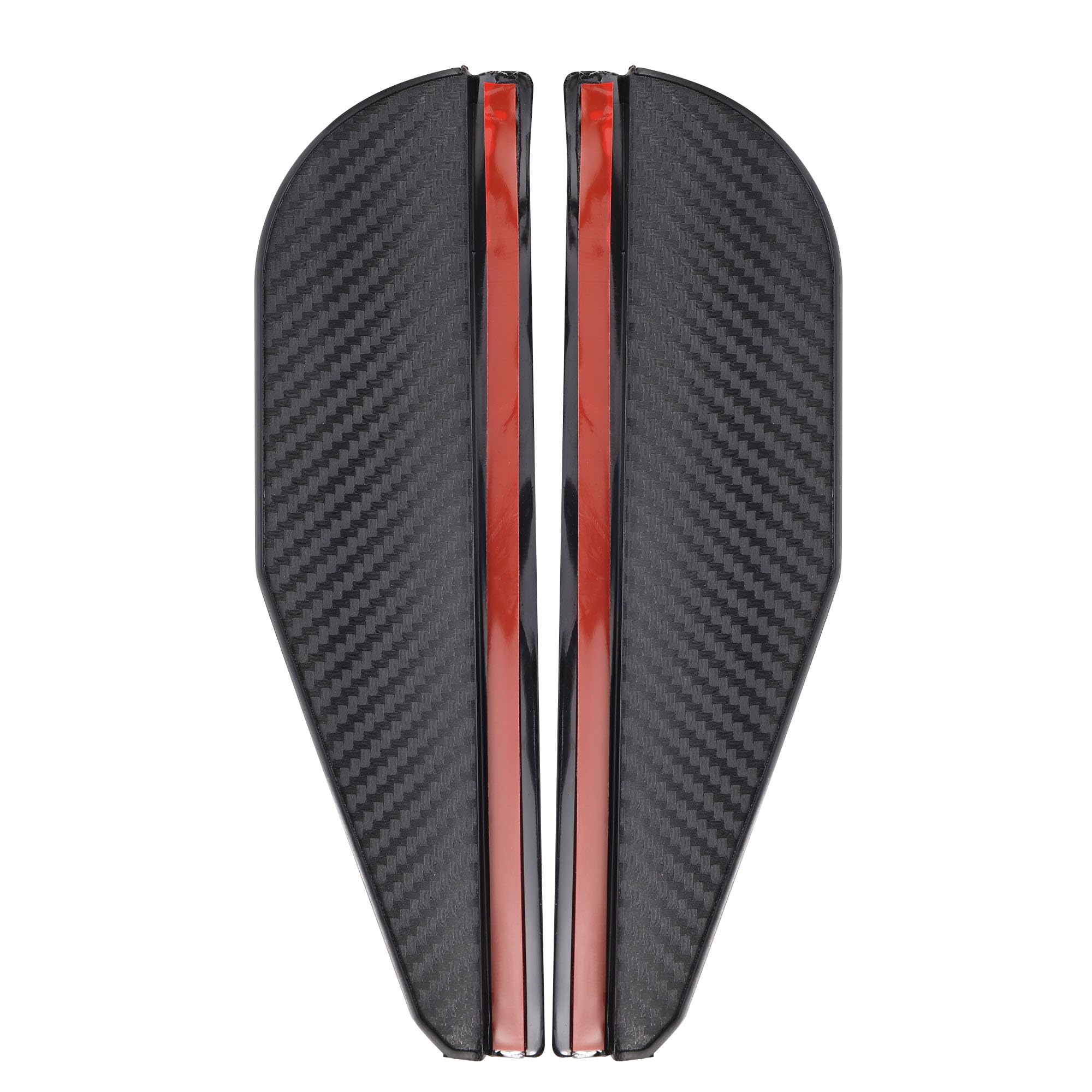 CAREONLINE New 2Pcs Car Rear View Mirror Rain Waterproof Guard Black Rain Eyebrow for Side Mirror Auto MirrorS — view 2