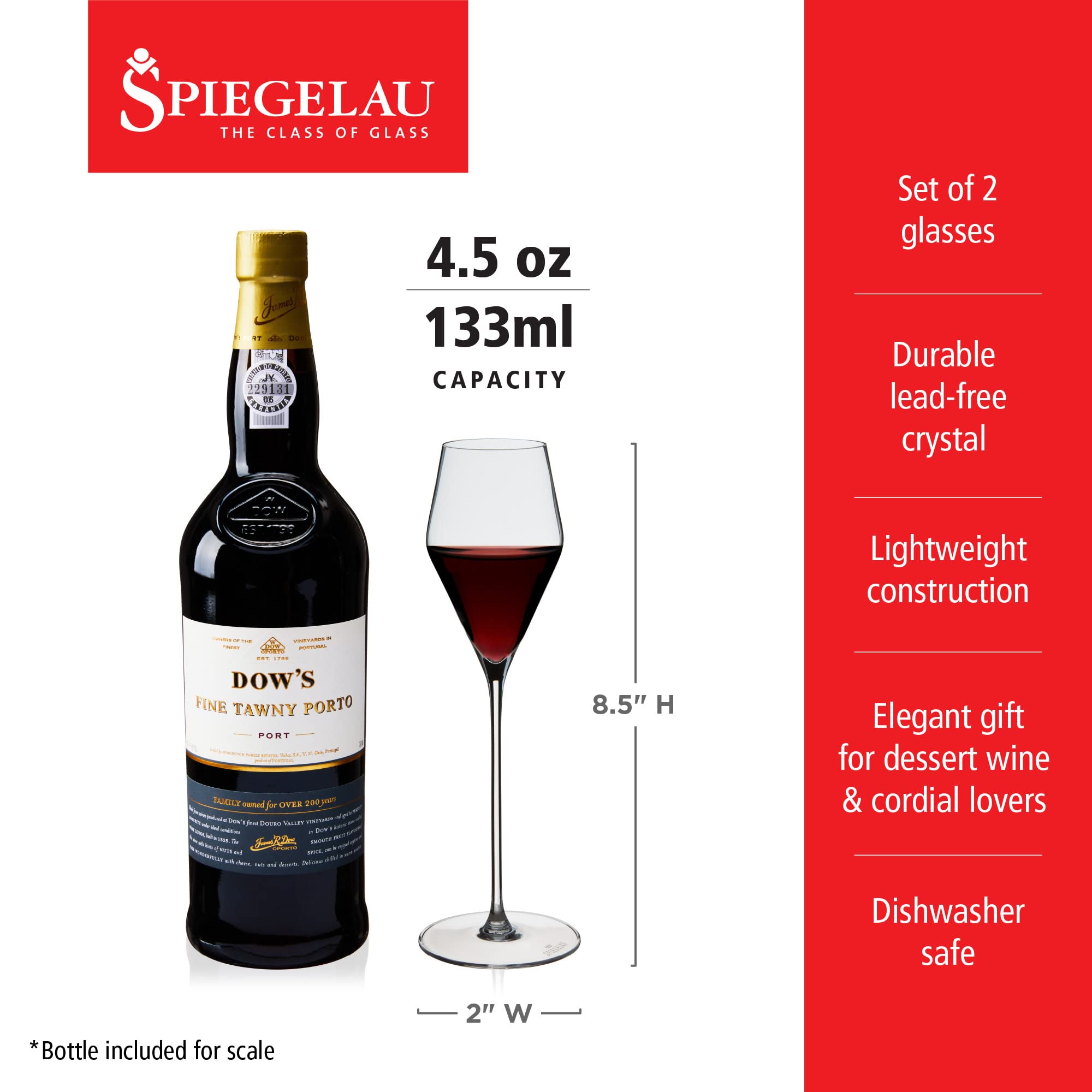 Spiegelau & Nachtmann, Juego de 2 vasos digestivos de cristal de 430 ml Definition 1350166