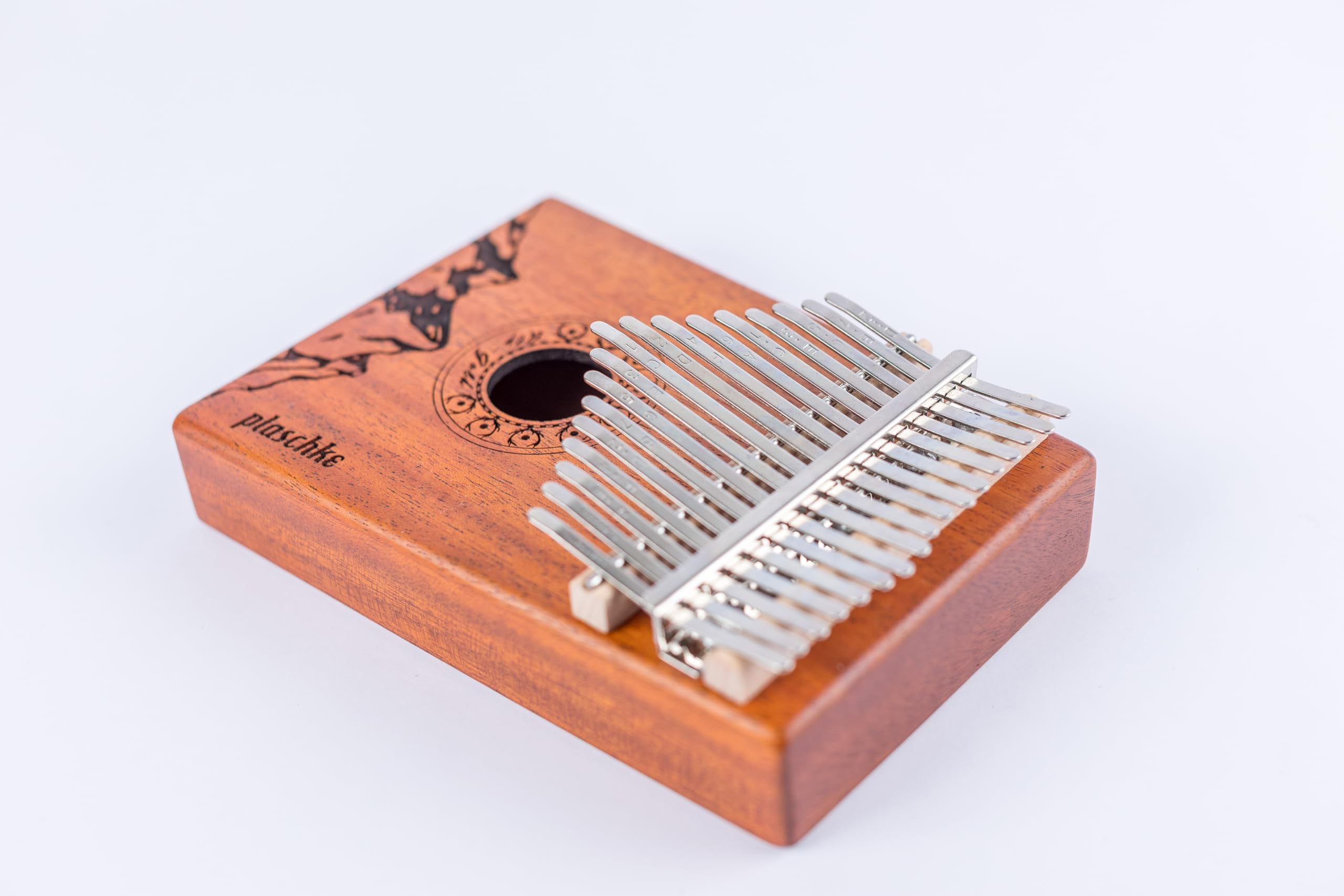 Alp-Gold Kalimba, 17 Keys, Daumenklavier, Finger Piano, Mbira, mit Tasche. Aus Südtirol