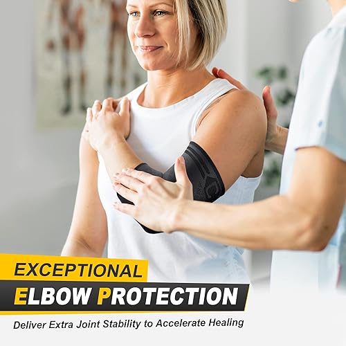 Miniatura 5 de CAMBIVO 2 Pack Elbow Brace for Tendonitis, Tennis Elbow Compression Support Sleeve for Golfers Elbow Pain Relief, Arthritis, Bursitis, Workout,
