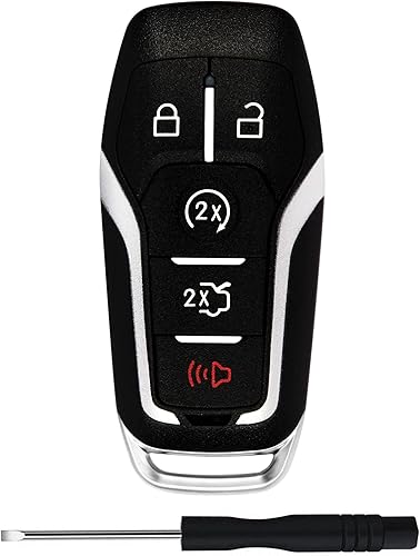 Funda de repuesto para llave de automóvil con control remoto sin llave para Ford F150 Fusion Mustang Explorer Edge F250 F350 Lincoln MKZ MKC 5