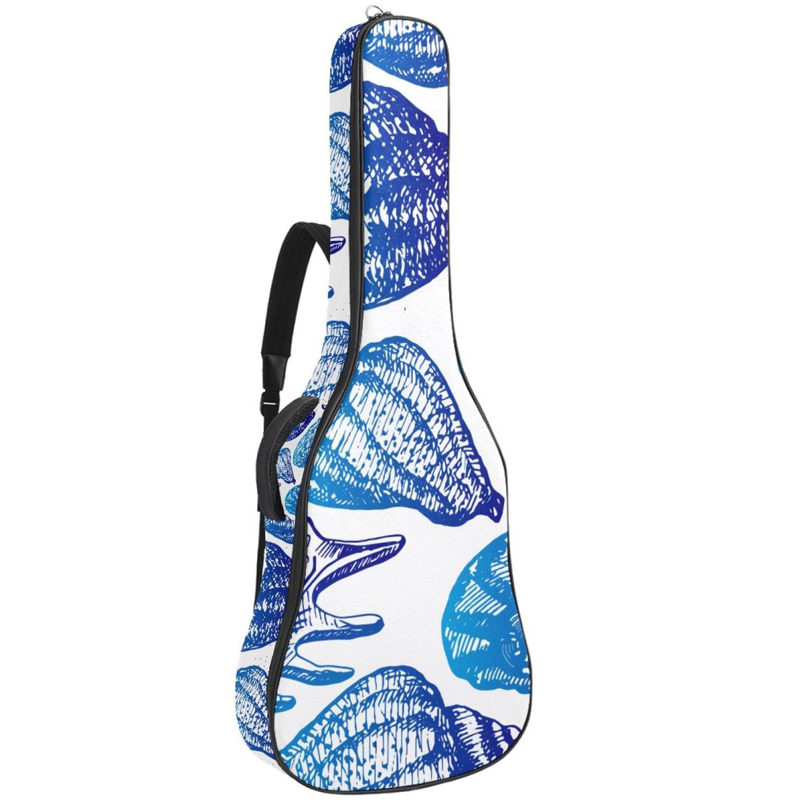 Torba na gitarę akustyczną wodoodporny plecak na gitarę grubo miękka wyściełana muszla klasyczna obudowa na gitarę, wielobarwny, 42.9x16.9x4.7 in, Organizer do torby