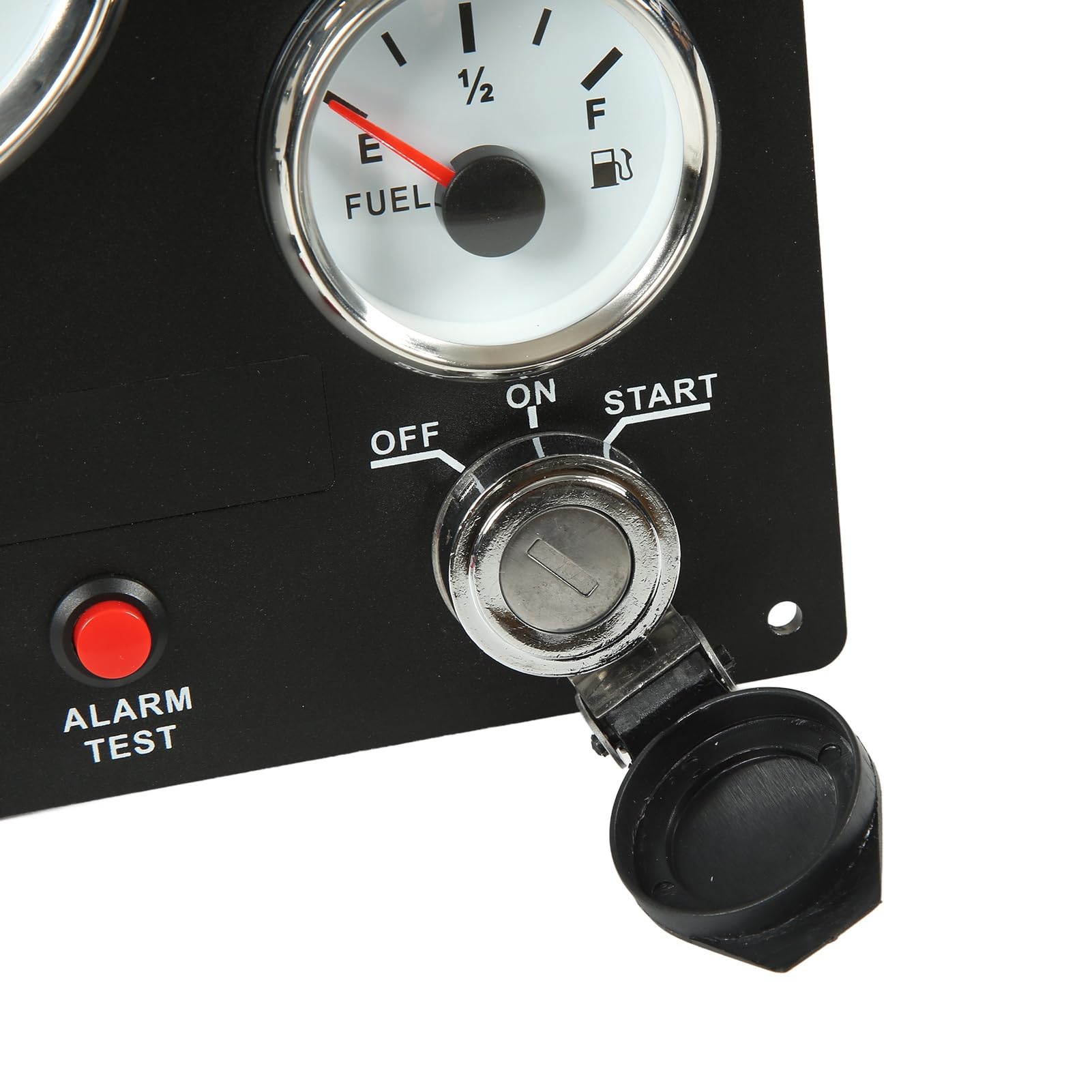Pannello Strumenti per Barche con Contagiri 4000 Giri/min, 5 Set per, Yacht e Generatore - con Retroilluminazione Rossa, IP67 (quadrante bianco)