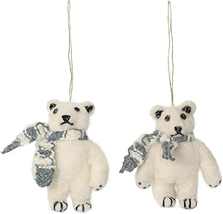 De Kulture Handmade Premium Wool Felt Polar Bear Eco Friendly Needle Fel...