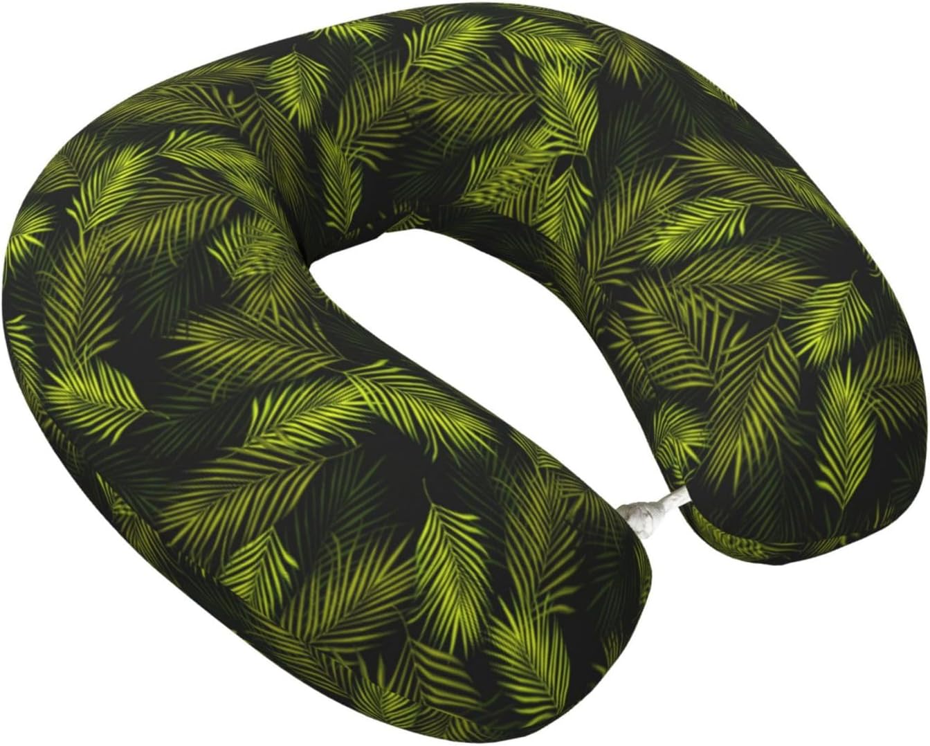 Tropical Palm Leaves Fern Leaf Travel Pillow Memory Foam Neck Pillow, Travel Essentials Airplane Pillow, Neck Pillow for Traveling/Sleeping, Travel Accessories for Women Men