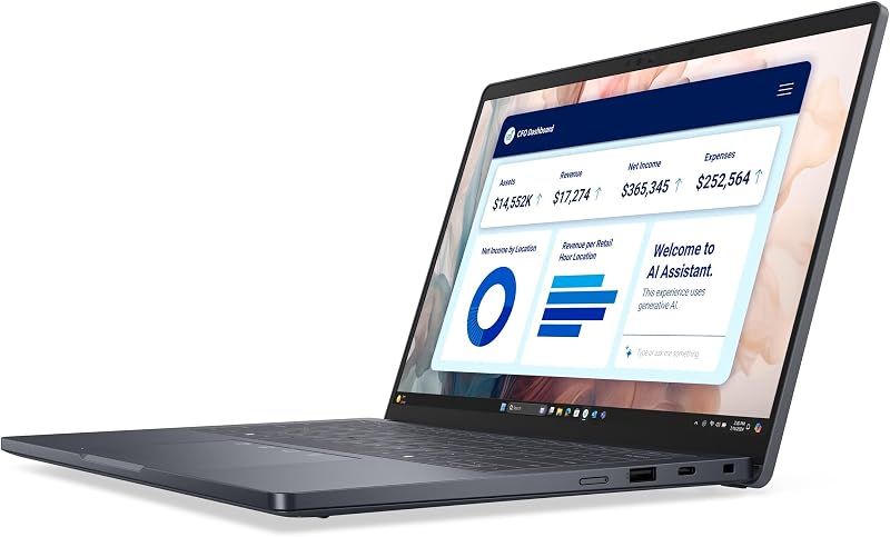 Dell Pro 14 Premium Laptop PA14250-14 inch FHD+ 400 nit Display - Intel core U7 266V 8-Core - 16GB RAM - 256GB SSD - Win11 pro image 5