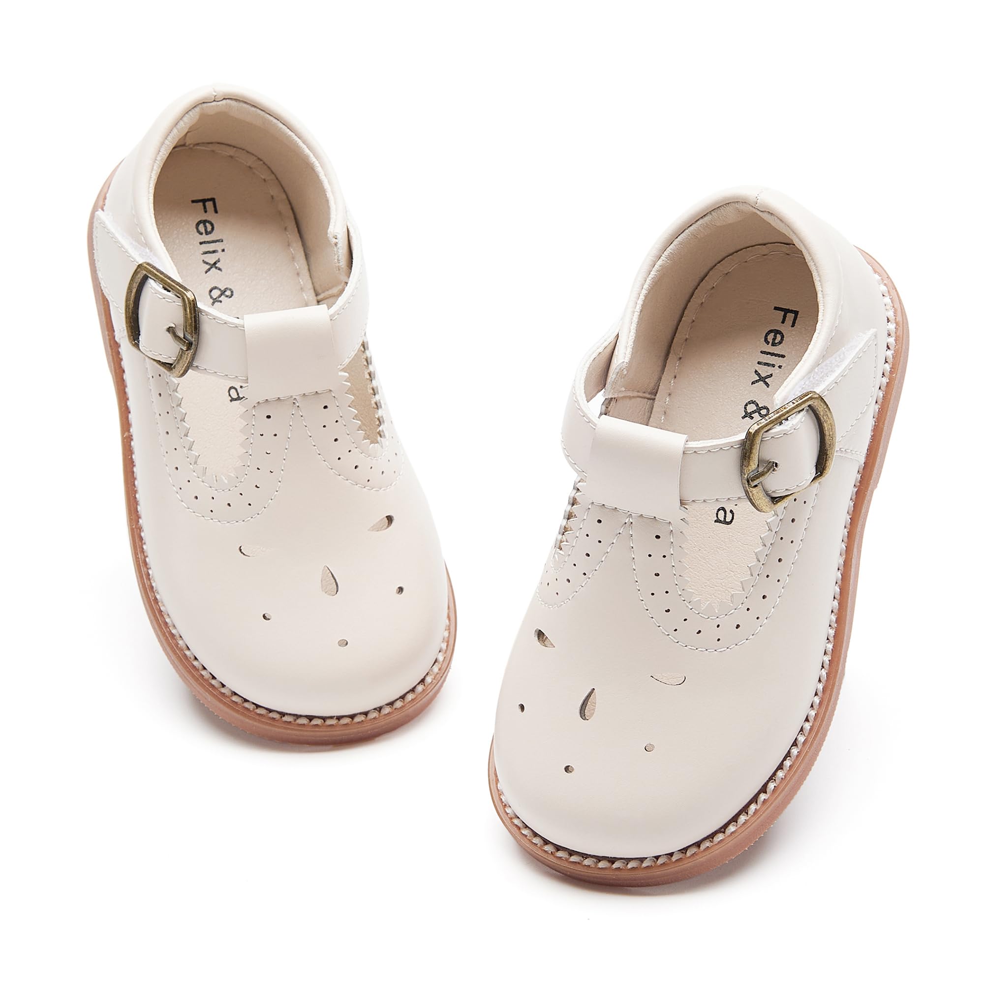 Felix & Flora Toddler Little Girl Mary Jane Dress Shoes - Ballet Flats for Girl Party School Shoes — view 86