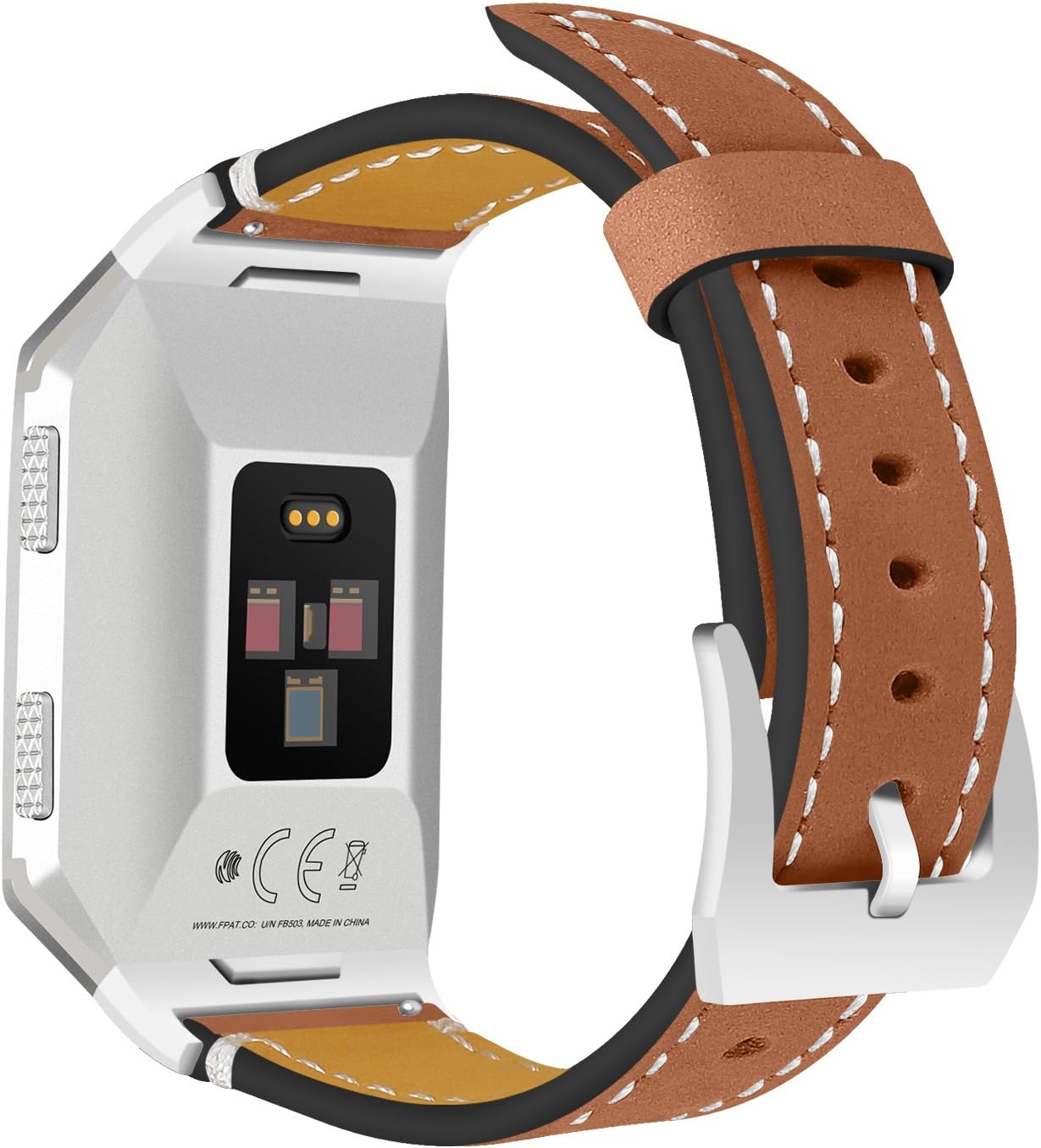 For Fitbit Ionic Watch Bands, AISPORTS Fitbit Ionic Leather Band