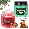 2 Pack Christmas Candles Gift for Women Christmas Gifts for Women & Men,Natural Soy Wax,60 Hours Aromatherapy Candle Relaxation Stress Mother's Day Birthday Candles Gifts for Women Your Ladies