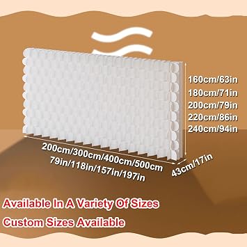 Partitions and Dividers Freestanding, Paper Room Divider Screen Divider, Decorative Room Dividers, Foldable, Waterproof, Windproof, for Home Office(500x43x200cm/197x17x79in)