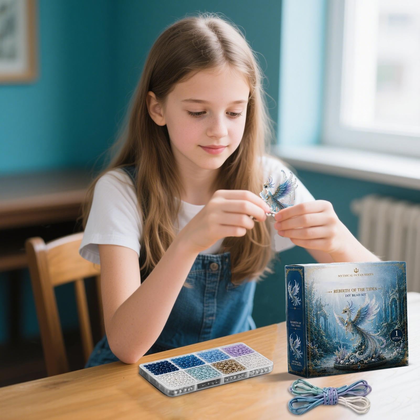 Kit Créatif Animaux Marins En Bois à Peindre – 36 Pièces, 12 Modèles, Peintures, Strass Et Autocollants – DIY Enfant Dès 5 Ans