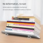 2 Pcs Mini Supports pour ordinateur portable, Support pour ordinateur portatif invisible, Support de clavier en alliage de zinc autocollant, Support pliable pour ordinateur portables de bureau Tablettes Notebook (Argent)