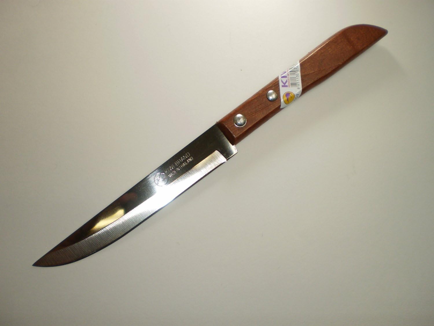 Set of 3 Stainless Steel Knives, wood handle # 501