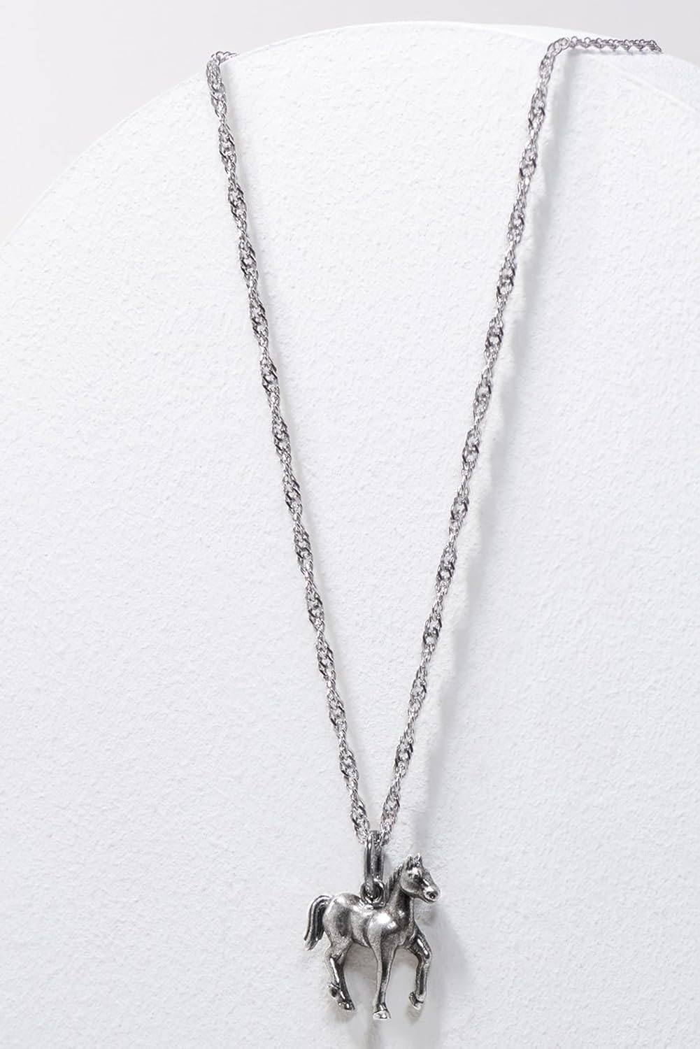 MORGAN & PAIGE .925 Sterling Silver Oxidized Horse Sterling Silver Necklace for Women, Dainty and Lightweight Charm Womens Necklaces, Gift Silver Jewelry for Her 18" Cable Chain - Image 5