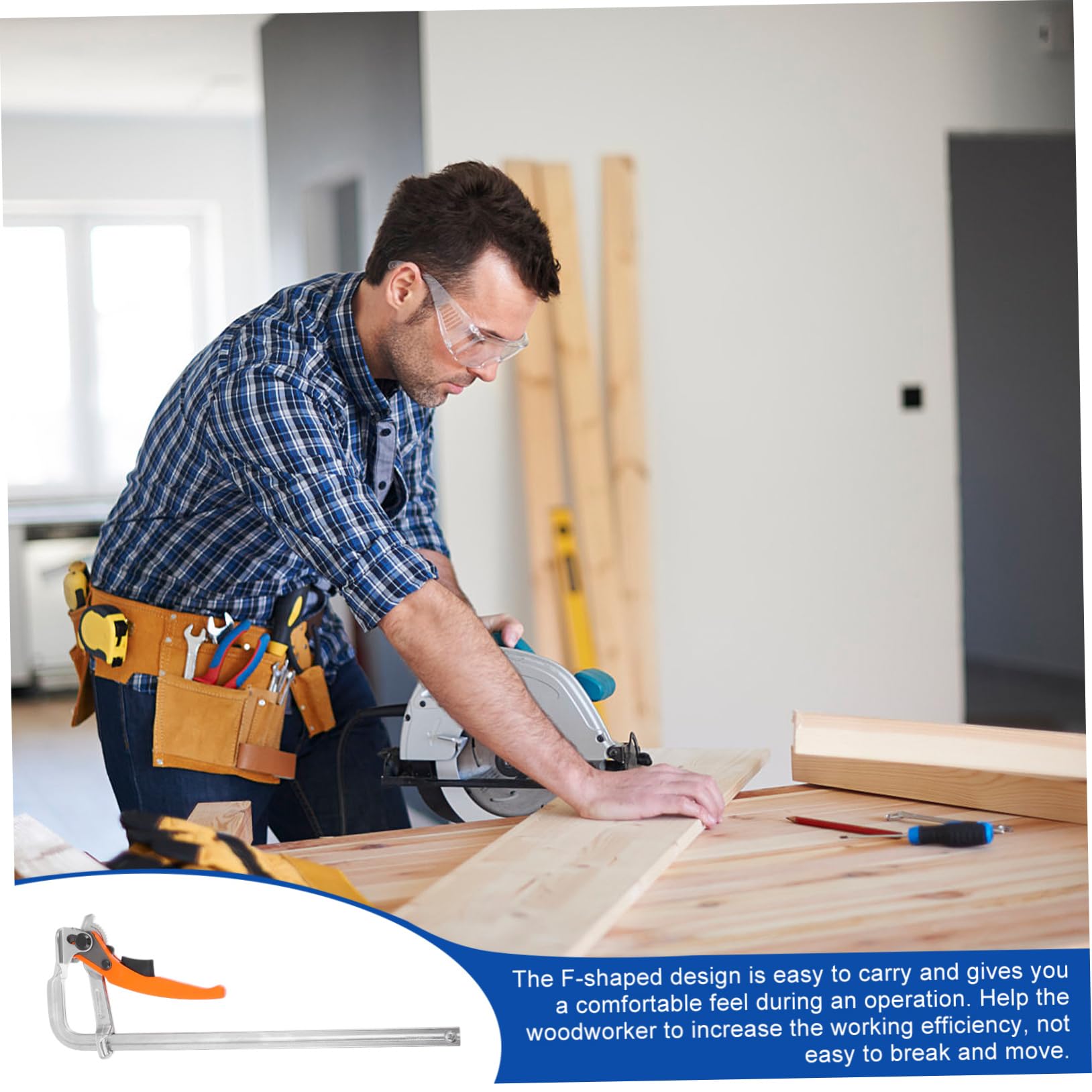 Angoily Serre-joint Pour Travail Du Pince Fixe Pratique Clip Robuste Pour Bricolage Léger
