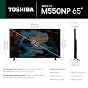 Toshiba 164 cm (65 Inches) 4K Ultra HD Smart QLED Google TV | Dolby Vision Atmos, HDR10+ | 2.1 CH 49W Powerful Speakers with Sub Woofer | VRR 120 Hz & Game Mode | REGZA Engine ZR | 65M550NP (Black) gallery image