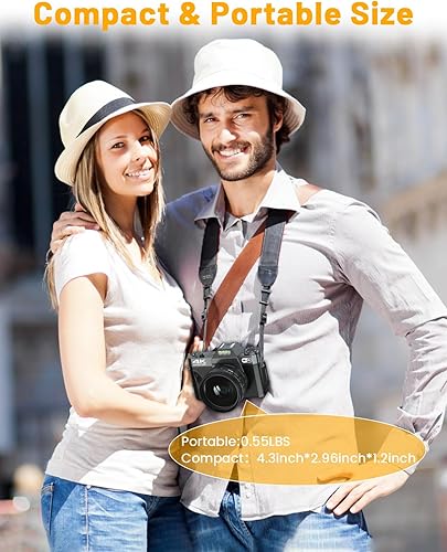 Miniatura 7 de Cámara digital para fotografía VJIANGER 4K 48MP Vlogging Cámara para YouTube con WiFi, pantalla abatible de 180 grados, zoom digital 16X, gran